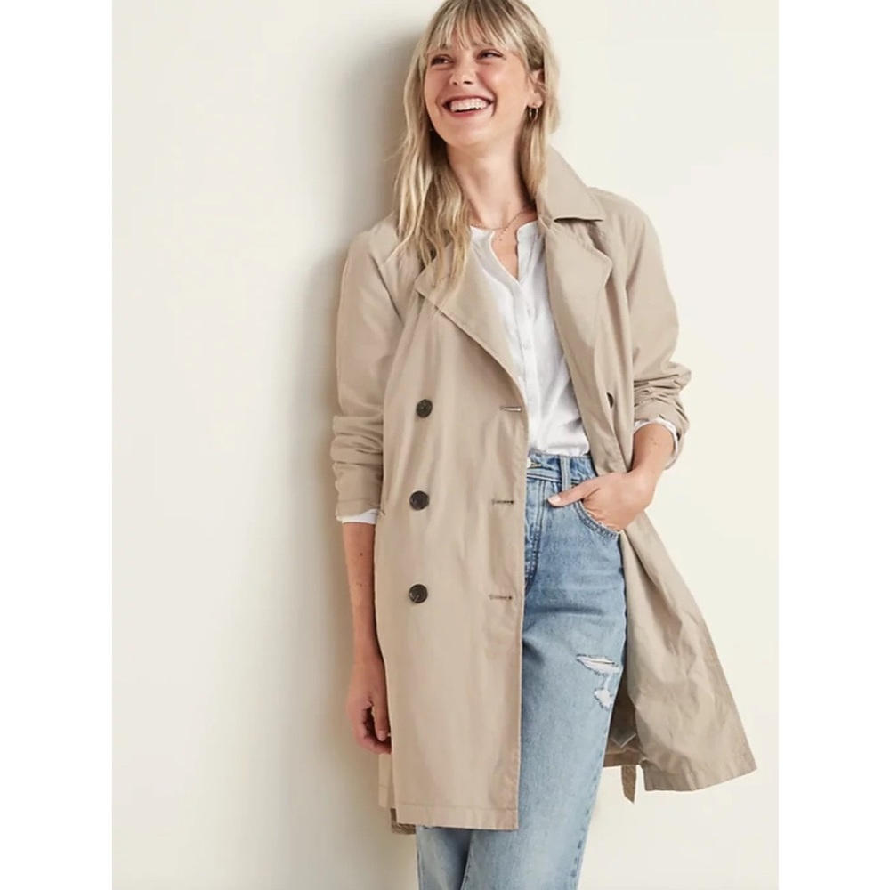 Old Navy Tan Trench Coat